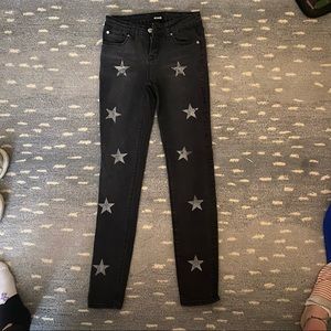 Hudson Kids black jeans with silver stars